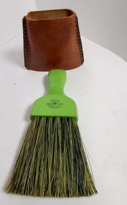 #ad VTG Shoe Brush with Decorative Leather shealth while used Immaculate Condition $25.00