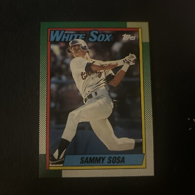 #ad 1990 Topps Sammy Sosa #692 Chicago White Sox ERROR CARD WRONG BIRTHDAY $500.00