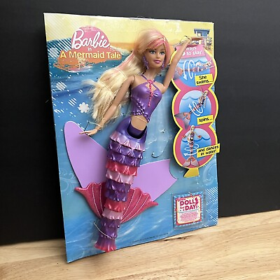 #ad Barbie 2009 A Mermaid Tale Swim ‘n Dance Mermaid Wind Up Fun $79.84