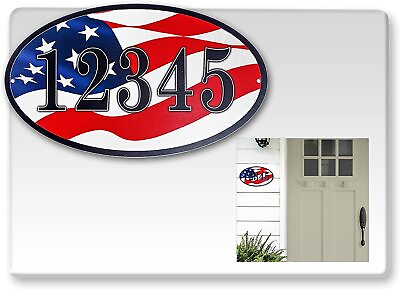 #ad Custom House Oval Number Door Sign Personalized Mailbox Numbers Address Plaque $79.95