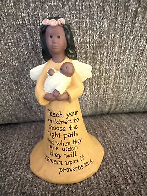 #ad Mother amp; Baby B. Lloyd Angel Figurine Gentle Touch Teach Child Proverbs 22:6 $9.99