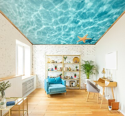 #ad 3D Water Starfish NA3281 Ceiling WallPaper Murals Wall Print Decal AJ US Fay $296.99