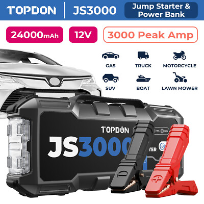 #ad 24000mAh Car Jump Starter Emergency Power Bank Pack Booster Battery Charger US $132.99