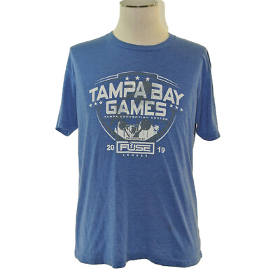#ad Tampa Bay Games Cross Fit shirt men#x27;s large blue short sleeve Next Level $13.27