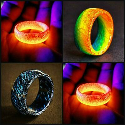 #ad Luminous Glow Ring Glowing In The Dark Jewelry Rings For Women Men Glo Black $6.99