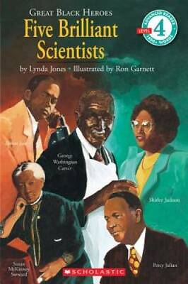 #ad Scholastic Reader Level 4: Great Black Heroes: Five Brilliant Scientists: GOOD $3.59