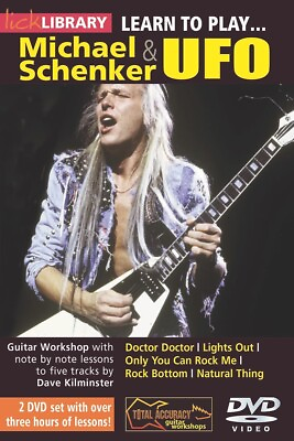 #ad Lick Library LEARN TO PLAY MICHAEL SCHENKER and UFO Guitar Lessons Video DVDs $24.95