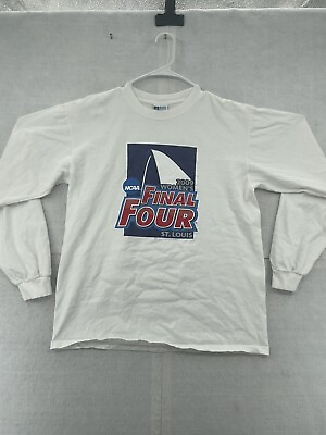 #ad 2009 NCAA Womens Final 4 Shirt Women#x27;s Large White Long Sleeve Tee Basketball $12.95