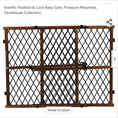 #ad #ad 104 Evenflo Position and Lock Farmhouse baby pet kid Gate Wood fits 26 42quot;  $5.00