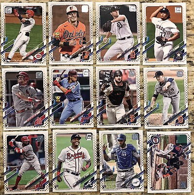 #ad ENTIRE GOLD STAR RC 110 CARD COMPLETE ROOKIE COLLECTION 2021 TOPPS BASEBALL MLB $59.94
