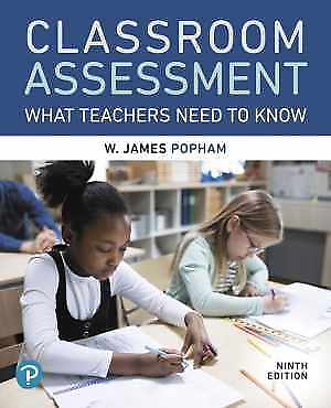 #ad Classroom Assessment: What Teachers Need Paperback by Popham W. Very Good $72.35