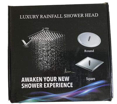 #ad Luxury Rain Shower Head Stainless Steel Rainfall Showerhead 10quot; Square $33.00
