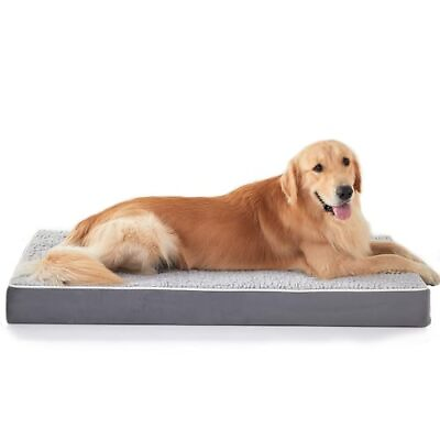 #ad Jumbo Dog Bed Orthopedic Dog Beds with Removable XXL（47quot;*29quot;*4quot;） Grey 1 $117.45