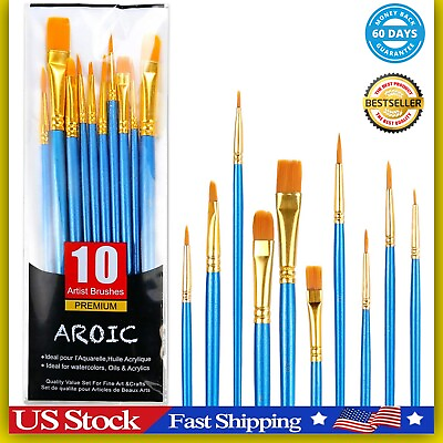 #ad #ad Best Model Miniature Paint Brushes Small Detail Art Paint Brush with Set 10 Pcs $6.39