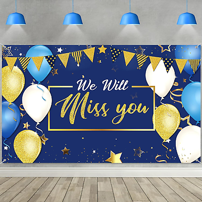#ad We Will Miss You Party Decorations Extra Large Going Away Party Backdrop Miss Y $23.99