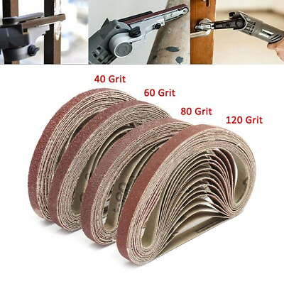 #ad Useful Brand new High quality Sanding Belts 50pcs Abrasive Belts File Finger C $25.30