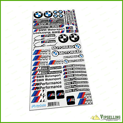 #ad BMW Motorrad Motorsport BMW M Sport Perfomance Decals Stickers Kit $19.70
