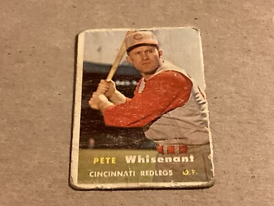 #ad 1957 topps baseball card High Number #373 Pete Whisenant Very Good $2.99
