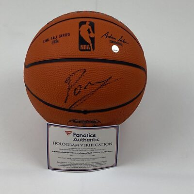 Autographed Signed KRISTAPS PORZINGIS Mini Spalding Basketball Fanatics COA Auto $84.99