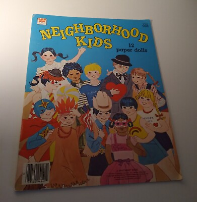 #ad Neighborhood Kids Paper Dolls 1985 32 $12.00