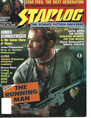#ad Starlog #125 December 1985 The Running Man $9.99
