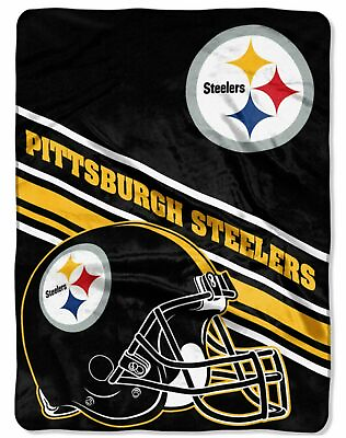 #ad Pittsburgh Steelers NFL Royal Plush Rashel Blanket 60quot;x 80quot; $39.99