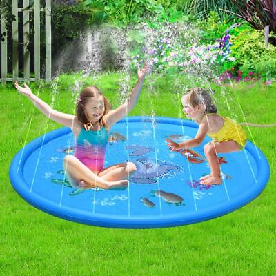 #ad Durable Children#x27;s Water Spray Pool Mat Splash Sprinkle Play Pad Mat $57.80