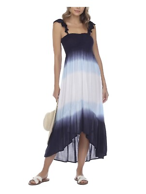 #ad Raviya OMBRE NAVY High Low Cover Up Dress US Small $8.50