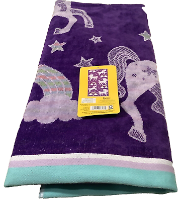 #ad Beach Towel Rainbow Unicorn Kids#x27; Member#x27;s Mark 30quot;x60quot; 100% Cotton New w Tags🦄 $19.98