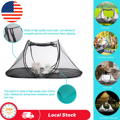#ad Cat Tent Outdoor Indoor Pet Enclosure Tent Suitable for Cats and other Animals $16.20