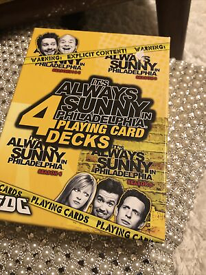 #ad It#x27;s Always Sunny In Philadelphia 4 Deck Box of Cards Fun FREE 🎁 $20.00