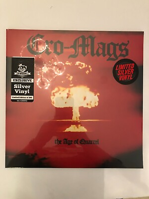 #ad Cro Mags The Age of Quarrel LP Record 2023 Silver Vinyl Limited to 300 NEW $29.99