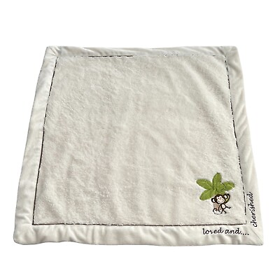 #ad Koala Baby Blanket Embroidered Monkey Loved Cherished VERY SOFT Lovey Security $35.00