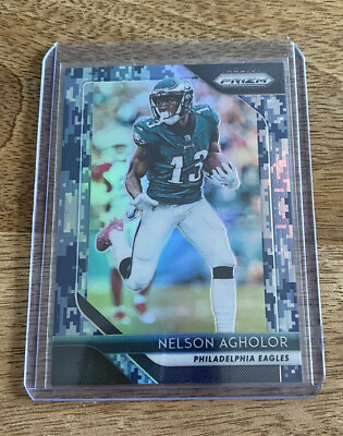 #ad 2018 Panini Prizm Nelson Agholor Camo Prizm Refractor Parallel 25 $10.00