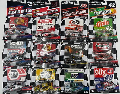 #ad NASCAR Authentics 2022 2024 Waves 1:64 Die Cast Cars With Sticker $10.99
