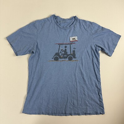 #ad Travis Matthew Graphic California T Shirt Mens Medium Blue Short Sleeve $14.99