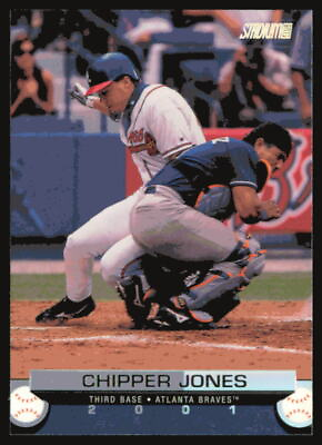 #ad 2001 Stadium Club #2 Chipper Jones Atlanta Braves $1.50