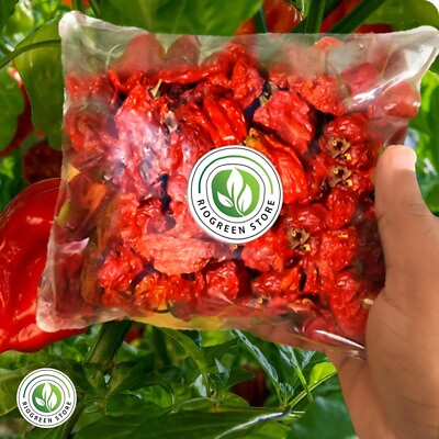 #ad 25 Whole Dried Carolina Reaper Pepper Pods World Hottest Best Quality $6.99