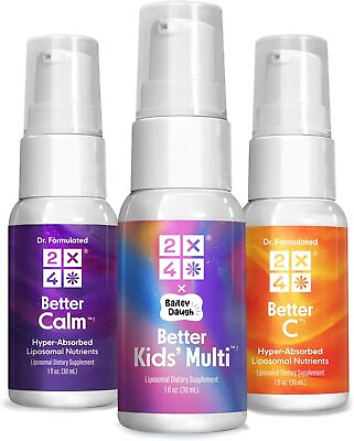 #ad 2X4 Better Kids Nutrition Bundle Liposomal Supplements with Multi... $47.99