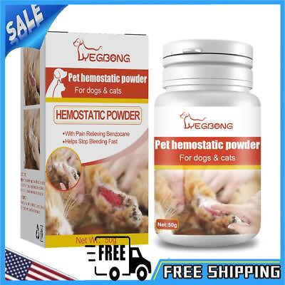 #ad Safety Blood Stopper Anti inflammatory Dog Cat Wound Healing Powder Pet Products $6.69