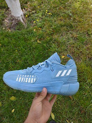 #ad Adidas Shoes Men#x27;s Size 12.5 Sky Blue DAME 7 EXTPLY “Opponent Advisory” Sneakers $54.99