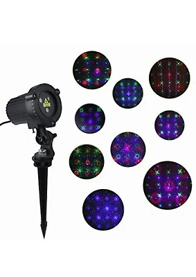 #ad Outdoor Laser Christmas Projector Lights 18 Pattern Decorative Laser Projector $42.49