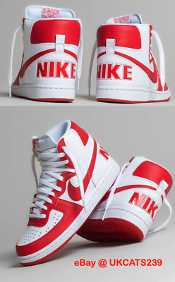 #ad Nike Terminator High Shoes White University Red FJ4454 100 Men#x27;s Multi Sizes NEW $95.00