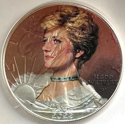 #ad Princess Diana American Silver Eagle 1oz .999 Limited Ed. Silver Dollar Coin $79.50