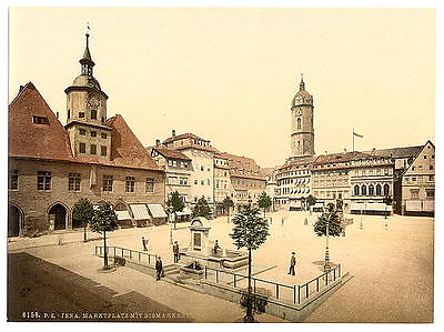 #ad Market Place BismarckS Fountain Jena Thuringia A4 Photo Print GBP 8.99