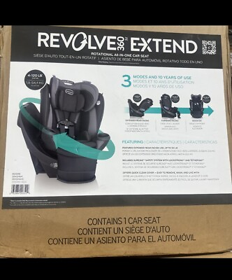 #ad #ad Evenflo 38412464 Revolve 360 Extend All in One Car Seat Revere Gray $300.00
