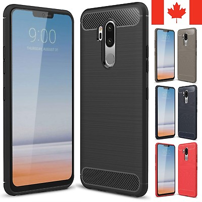 #ad For LG G7 Case ThinQ One Carbon Fiber Armor TPU Shockproof Hybrid Cover C $6.95