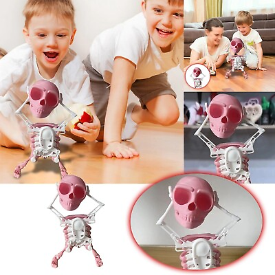 #ad Dancing Swinging 3D Skeleton Toy Swinging Toy Tricky Funny Three College $10.99
