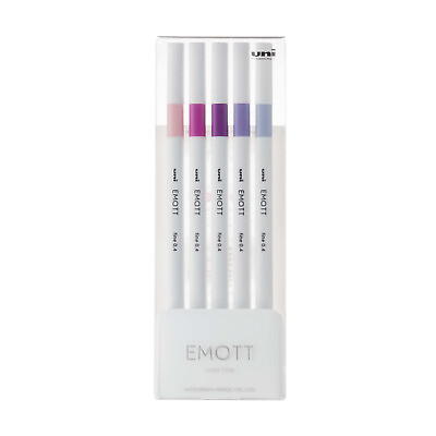 #ad uni EMOTT Fineliner Marker Pens Fine Point 0.4 mm Floral Colors 5 Count $6.40