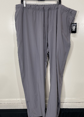 #ad ID Ideology Men#x27;s Woven Tapered Pants Steel Grey 3XLT $18.95